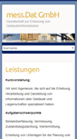 Mobile Screenshot of messdat.de